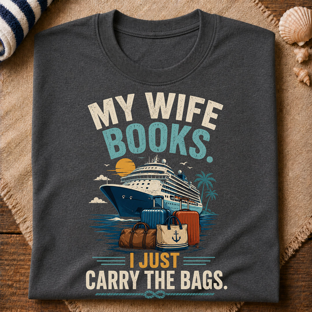 Wife Books Cruise T-Shirt
