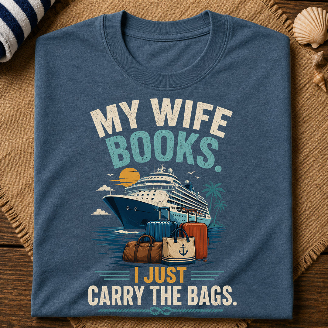 Wife Books Cruise T-Shirt