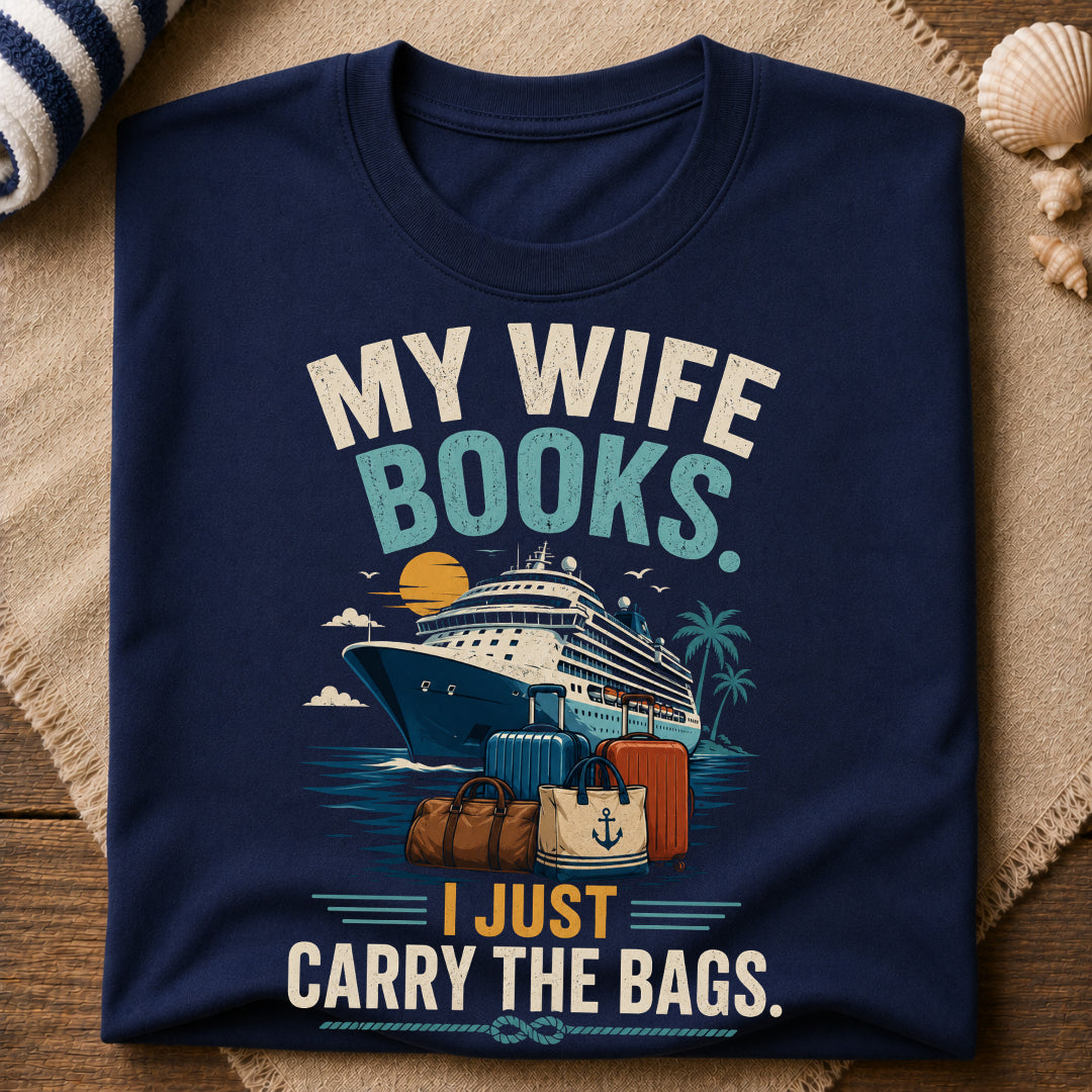 Wife Books Cruise T-Shirt