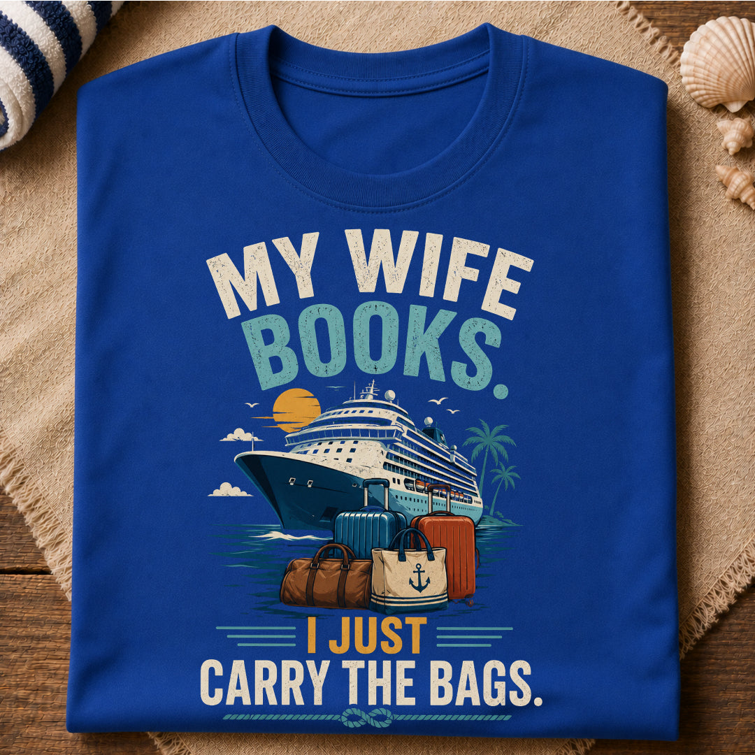 Wife Books Cruise T-Shirt
