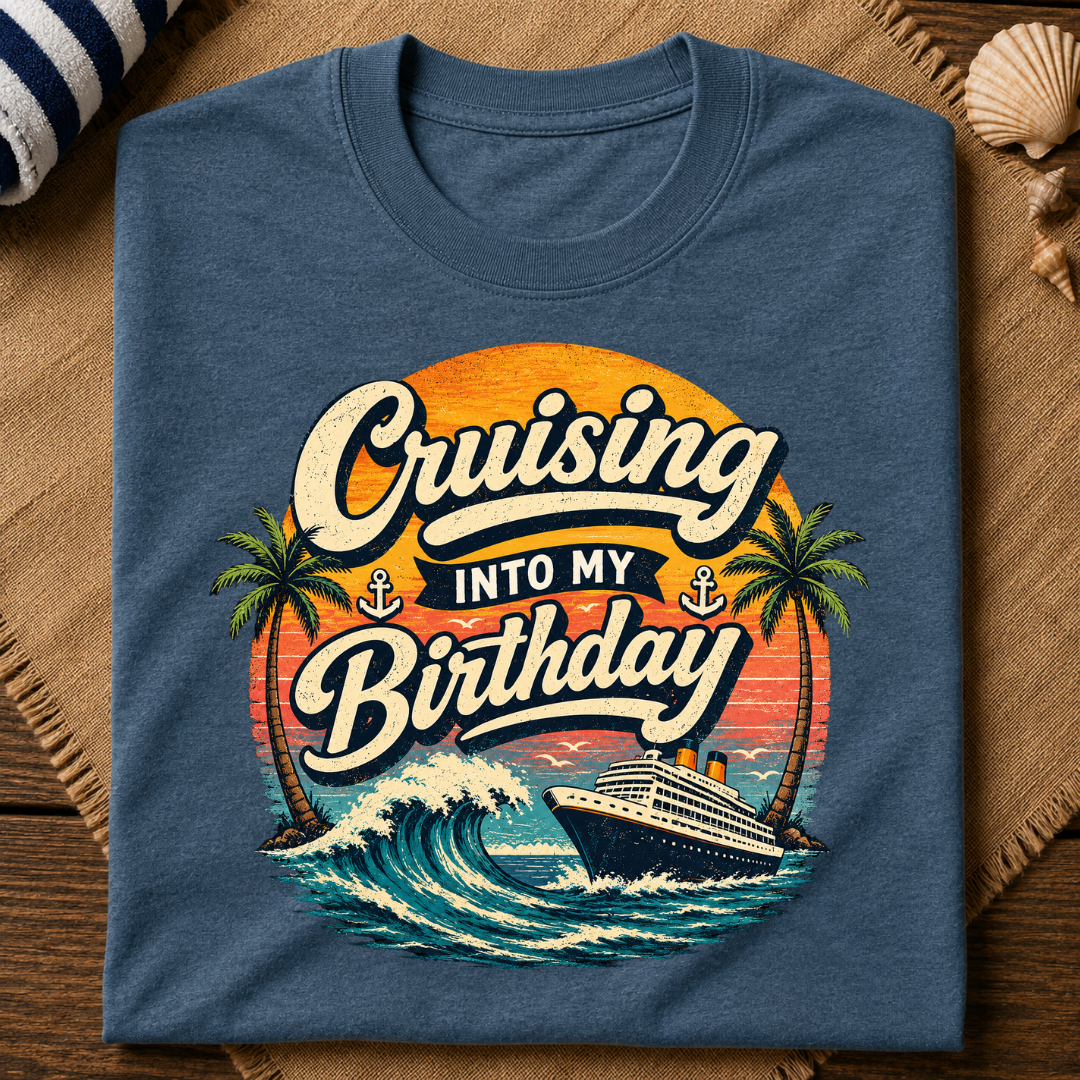 Cruising Into My Birthday T-Shirt